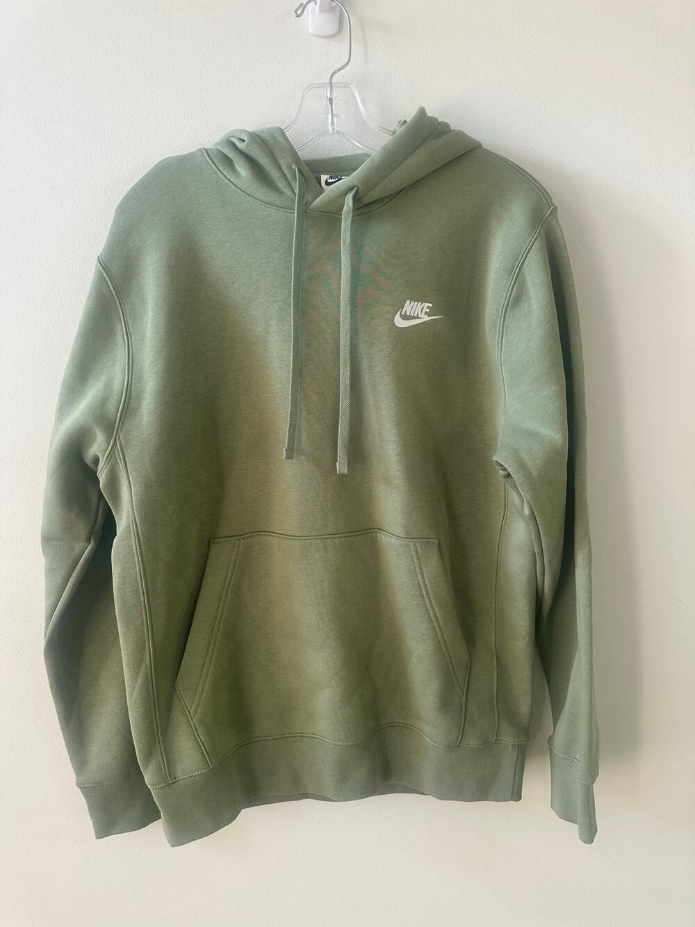 Nike Sportswear Club Fleece Hoodie Mens Small Sage Green BV2654-386